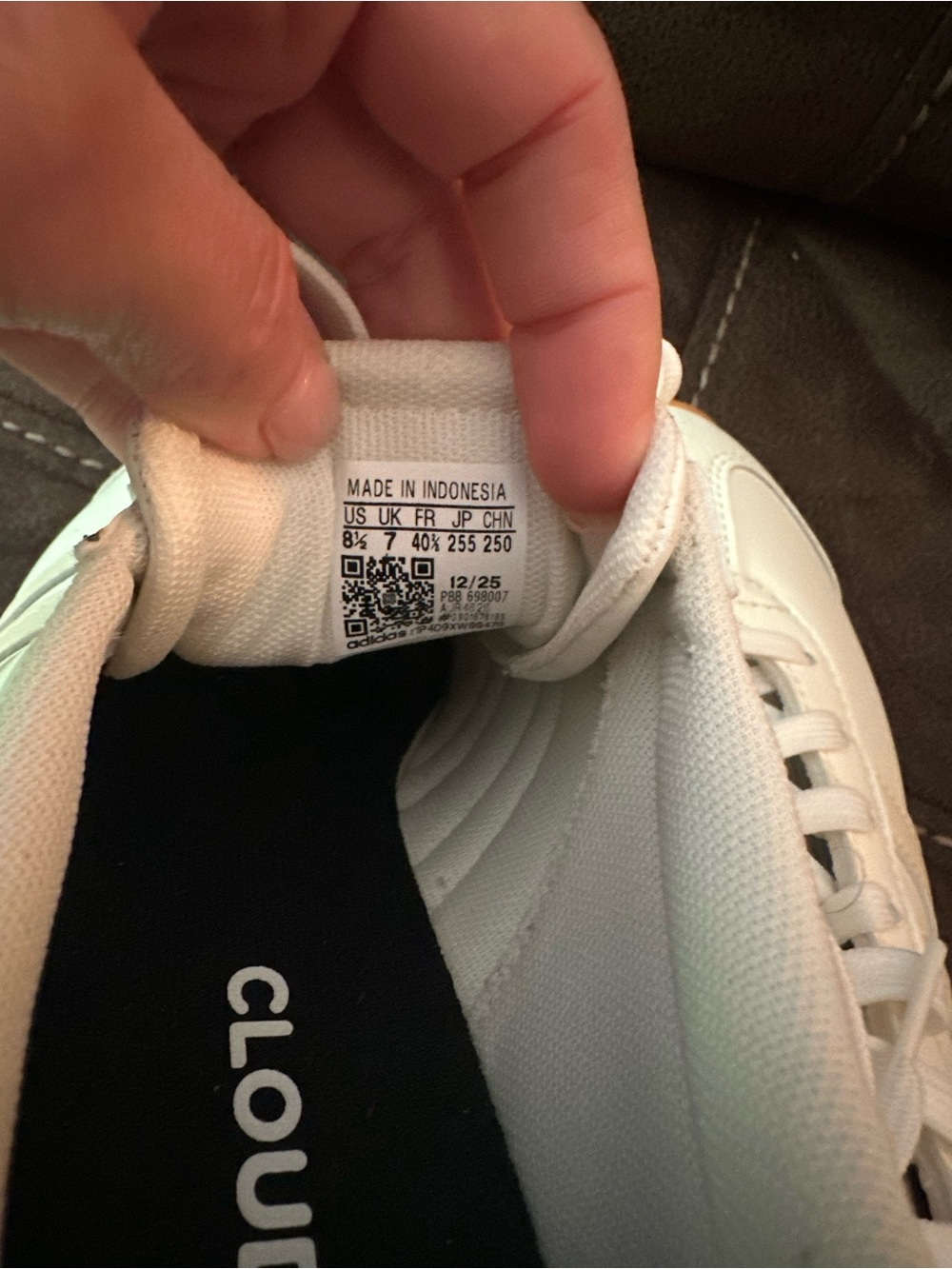 adidas White Gum-Trim Athletic Shoes - Picture 4 of 4